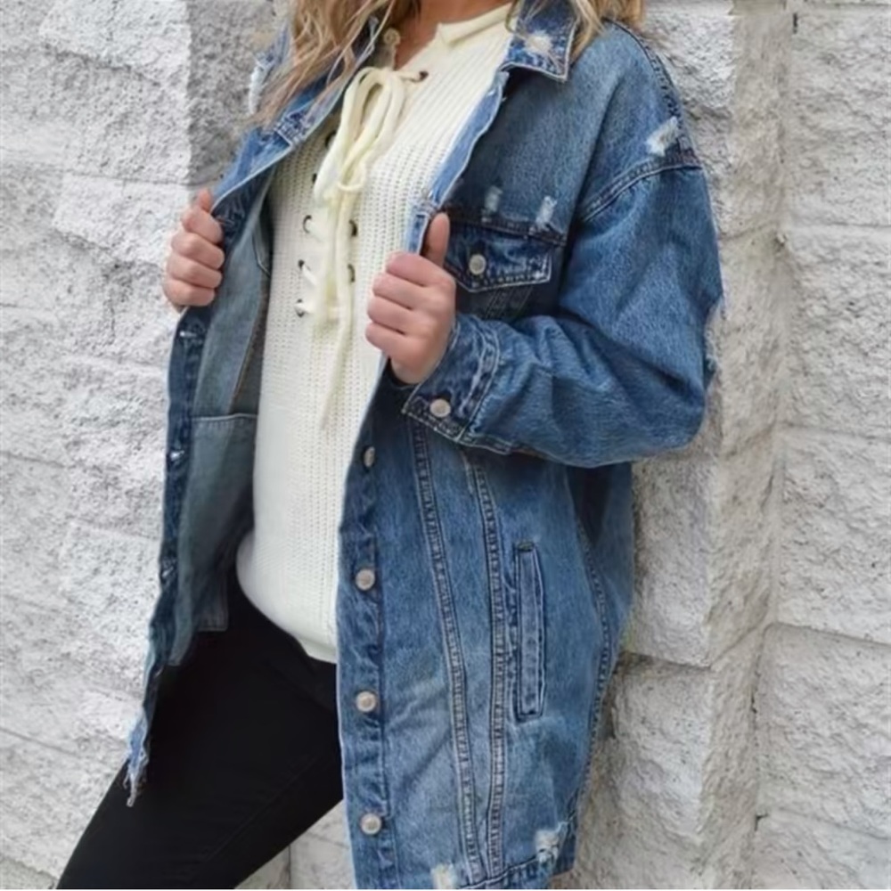 Distressed Denim Jacket